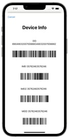 IMEI device info